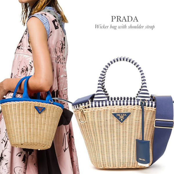 2019新作 PRADA プラダスーパーコピー かごバッグ/ ウィッカー バッグ